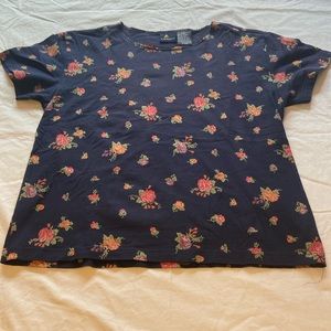 Vintage floral lizsport  tshirt